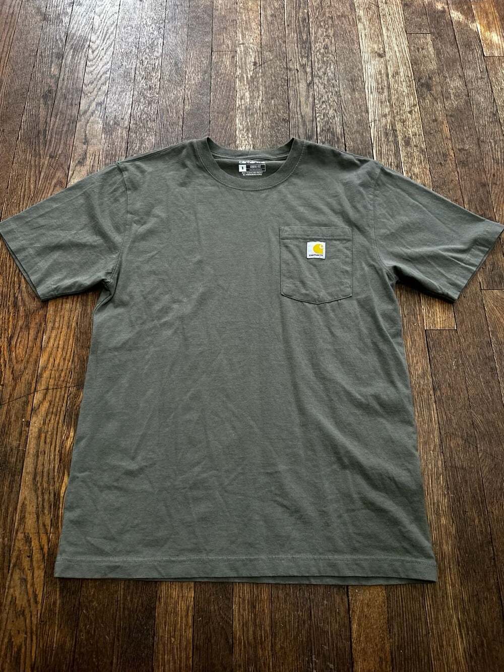 Carhartt K87 Loose Fit Short Sleeve Pocket T-Shirt Spring 2024 Olive Green S